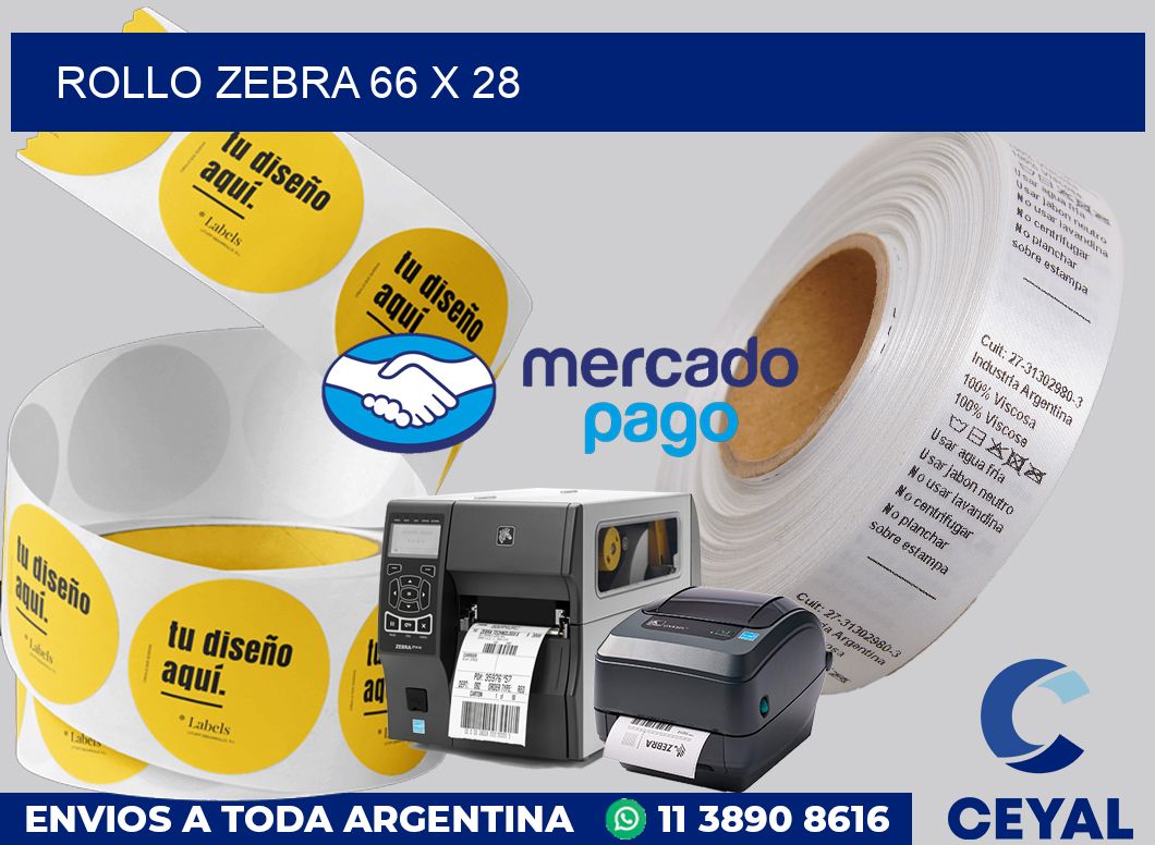 rollo zebra 66 x 28