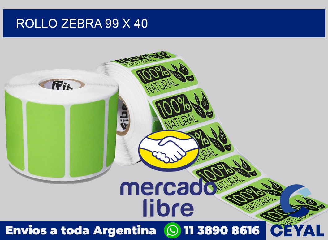 rollo zebra 99 x 40