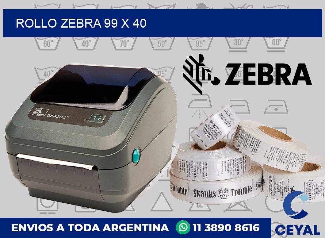 rollo zebra 99 x 40
