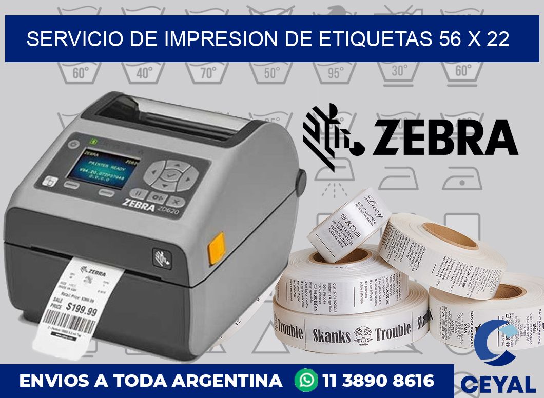 servicio de impresion de etiquetas 56 x 22