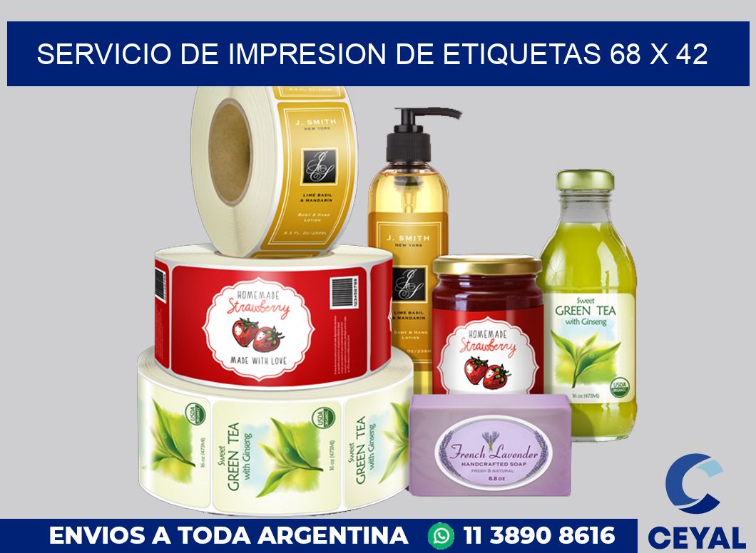 servicio de impresion de etiquetas 68 x 42