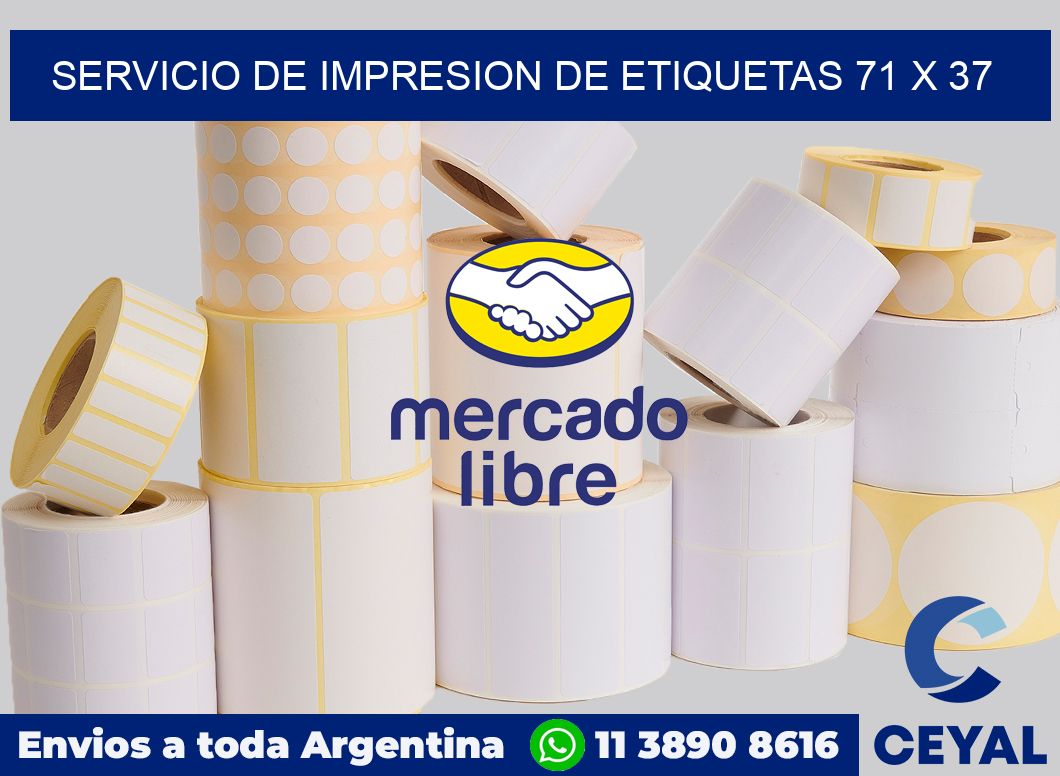 servicio de impresion de etiquetas 71 x 37