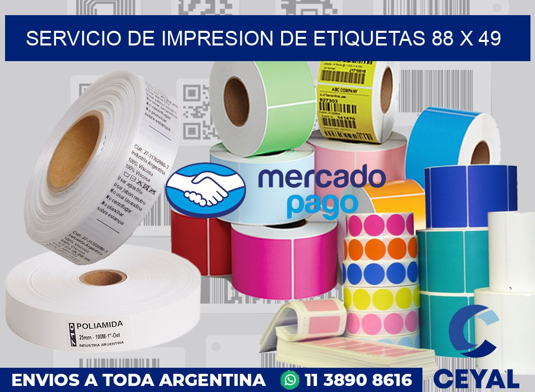 servicio de impresion de etiquetas 88 x 49