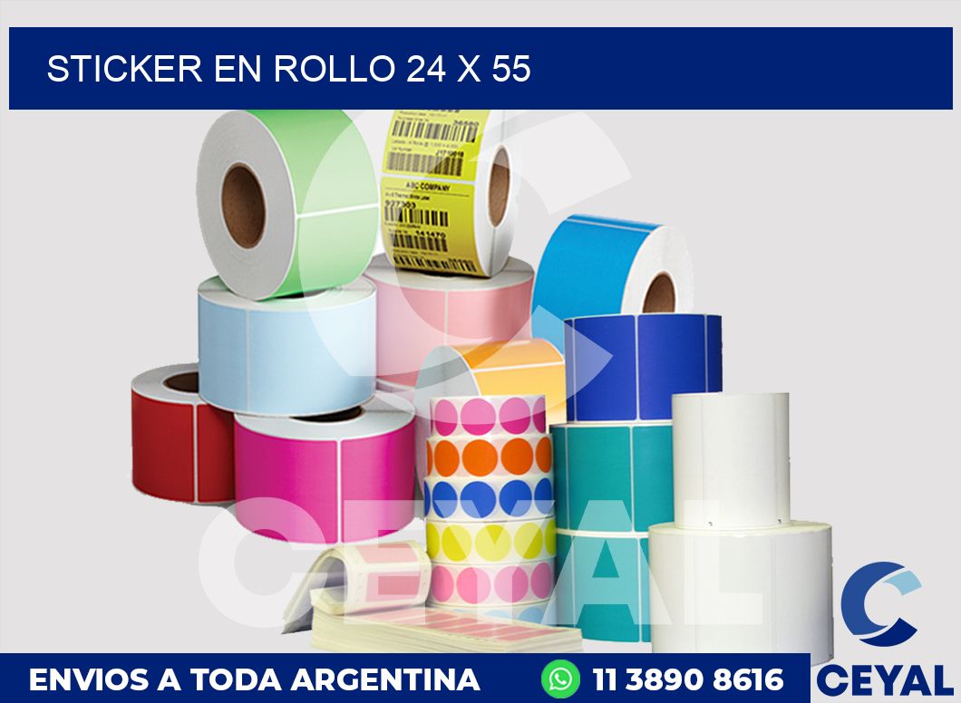 sticker en rollo 24 x 55
