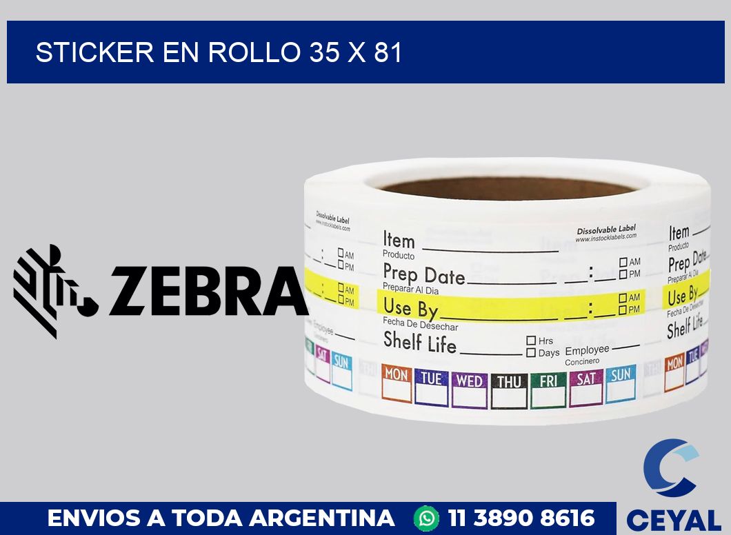 sticker en rollo 35 x 81