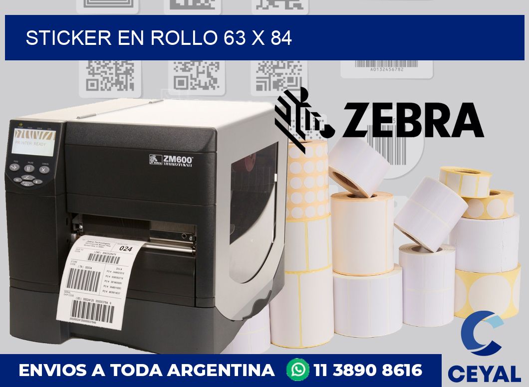 sticker en rollo 63 x 84