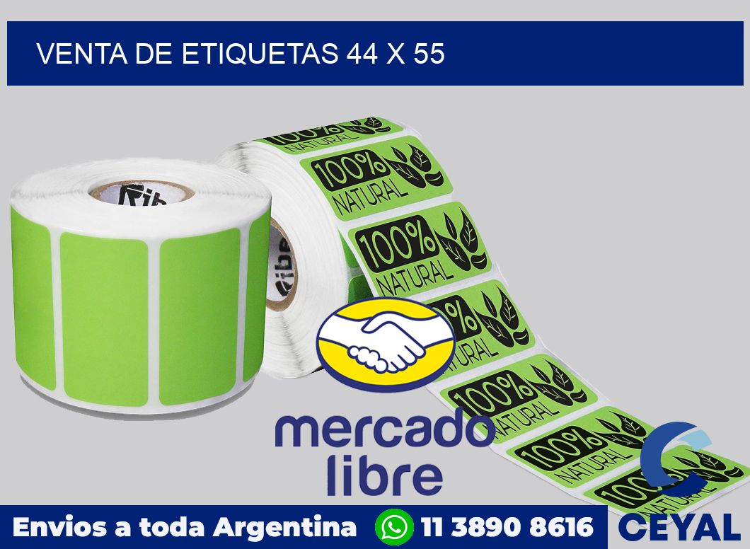 venta de etiquetas 44 x 55