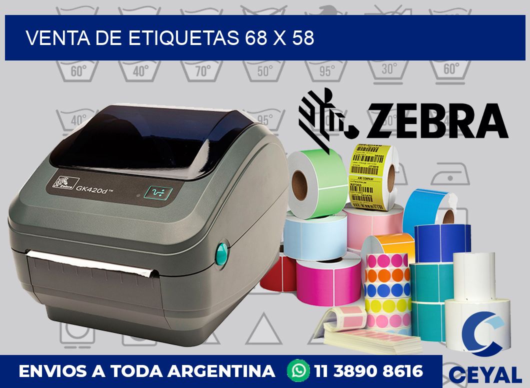 venta de etiquetas 68 x 58