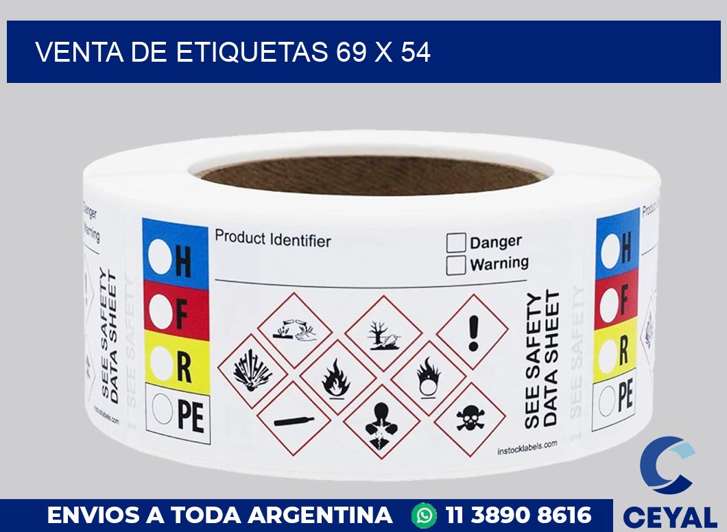 venta de etiquetas 69 x 54
