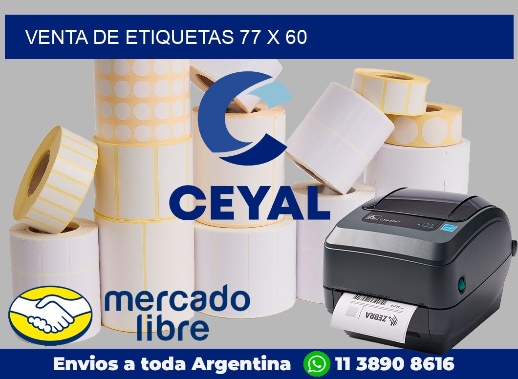 venta de etiquetas 77 x 60