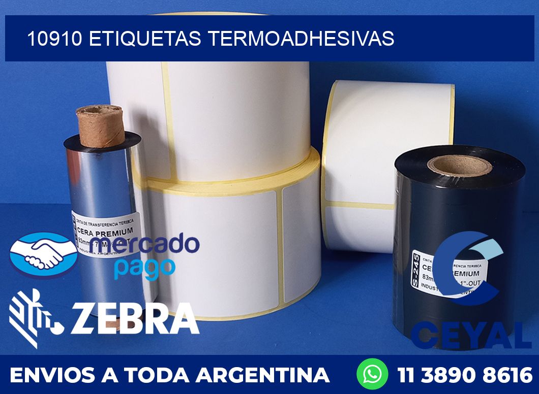 10910 ETIQUETAS TERMOADHESIVAS