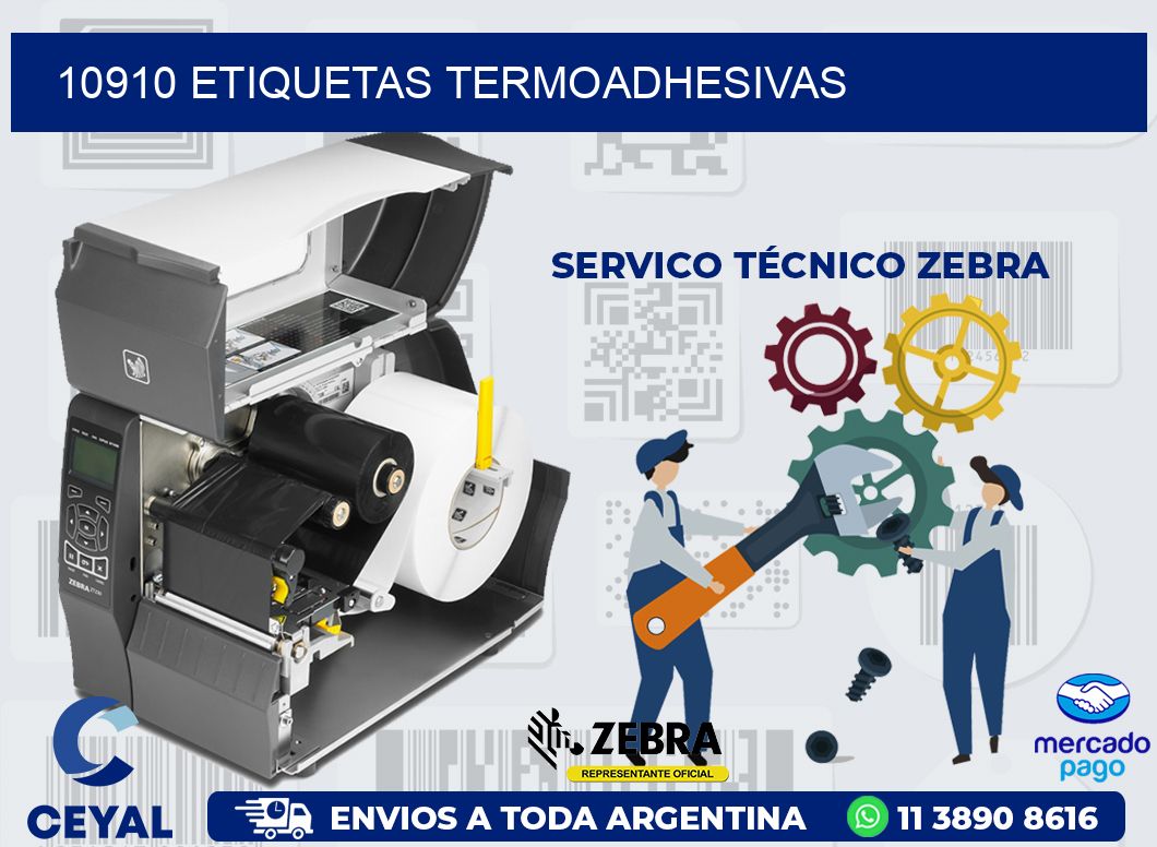 10910 ETIQUETAS TERMOADHESIVAS