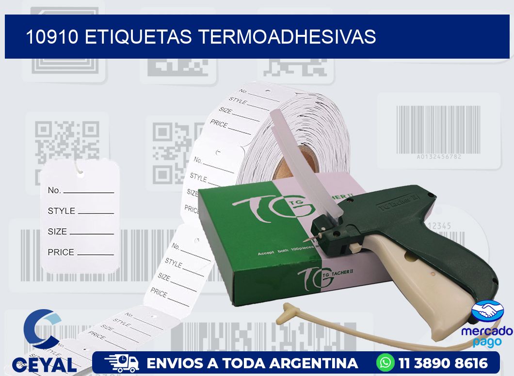 10910 ETIQUETAS TERMOADHESIVAS