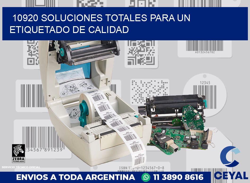10920 SOLUCIONES TOTALES PARA UN ETIQUETADO DE CALIDAD