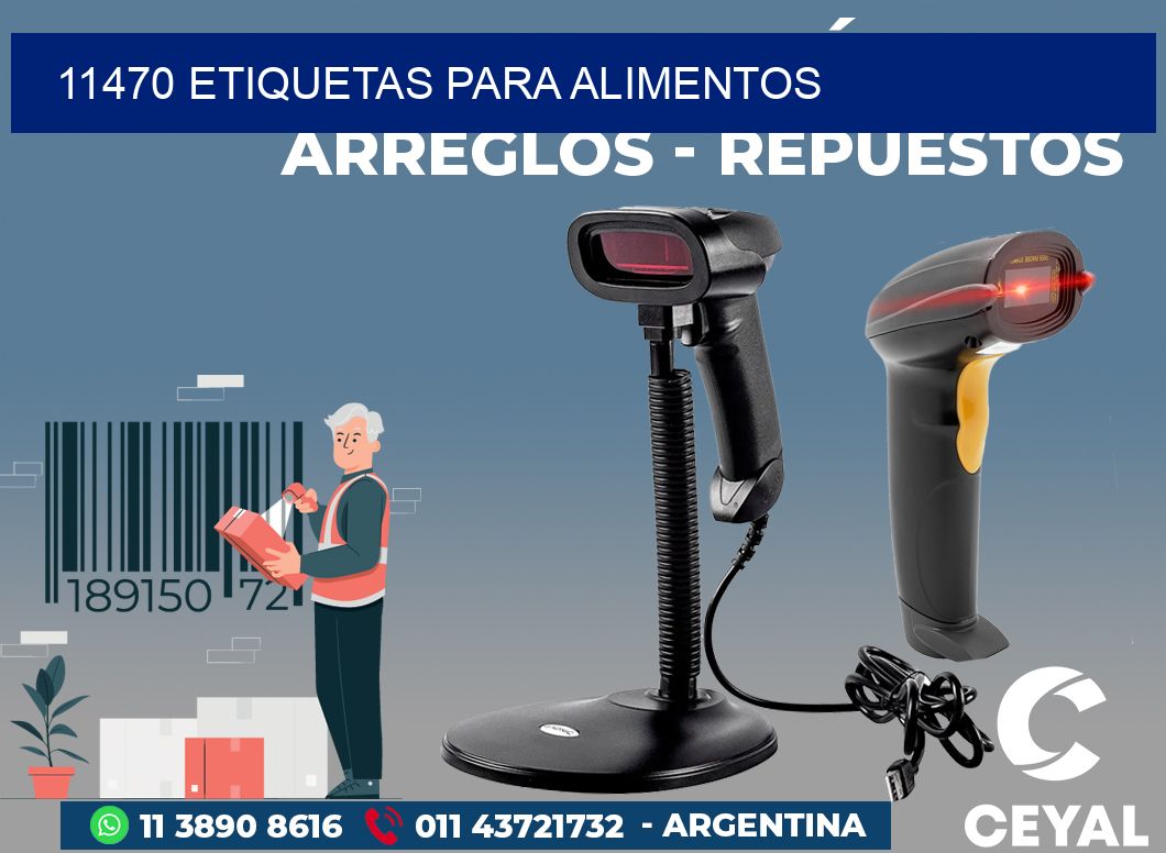 11470 ETIQUETAS PARA ALIMENTOS