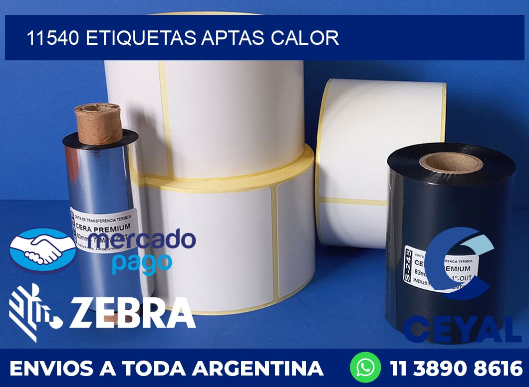 11540 ETIQUETAS APTAS CALOR