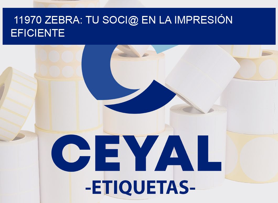 11970 ZEBRA: TU SOCI@ EN LA IMPRESIÓN EFICIENTE