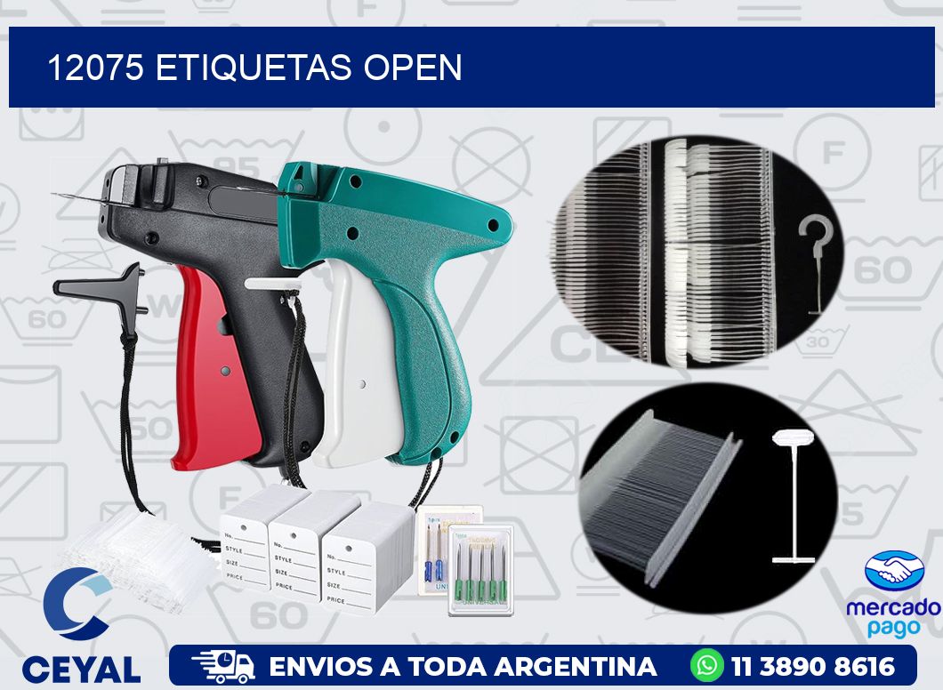 12075 ETIQUETAS OPEN
