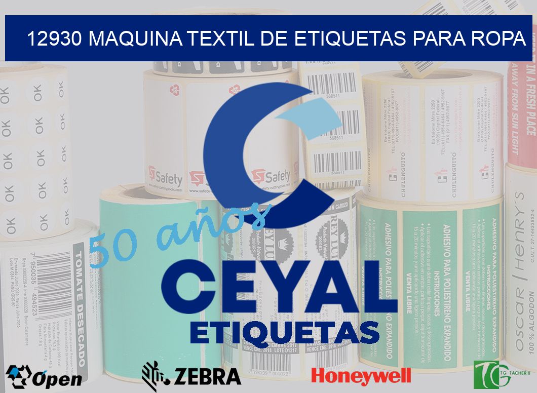 12930 MAQUINA TEXTIL DE ETIQUETAS PARA ROPA
