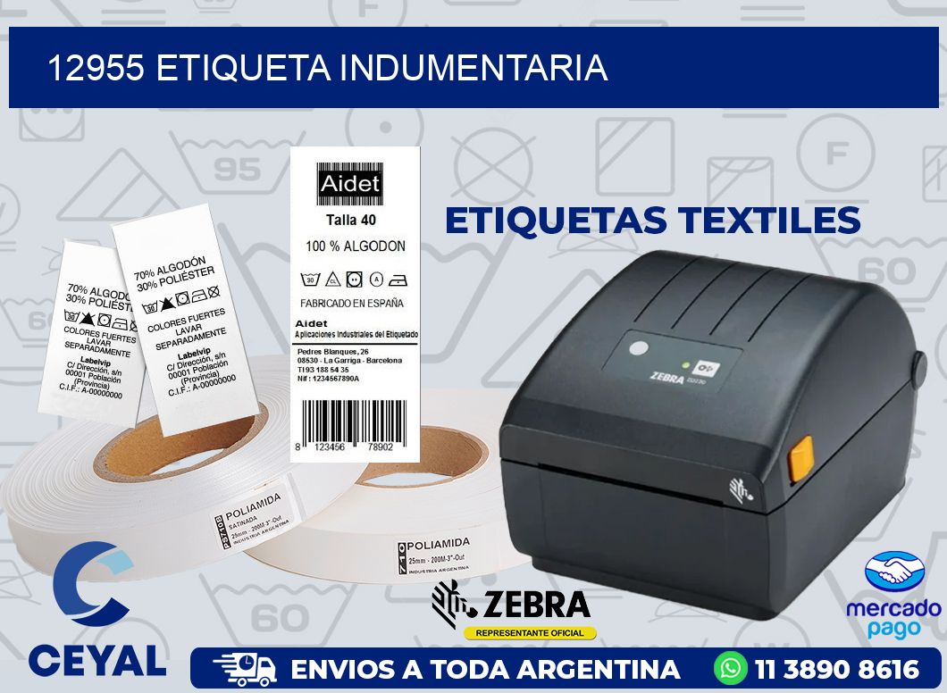 12955 ETIQUETA INDUMENTARIA