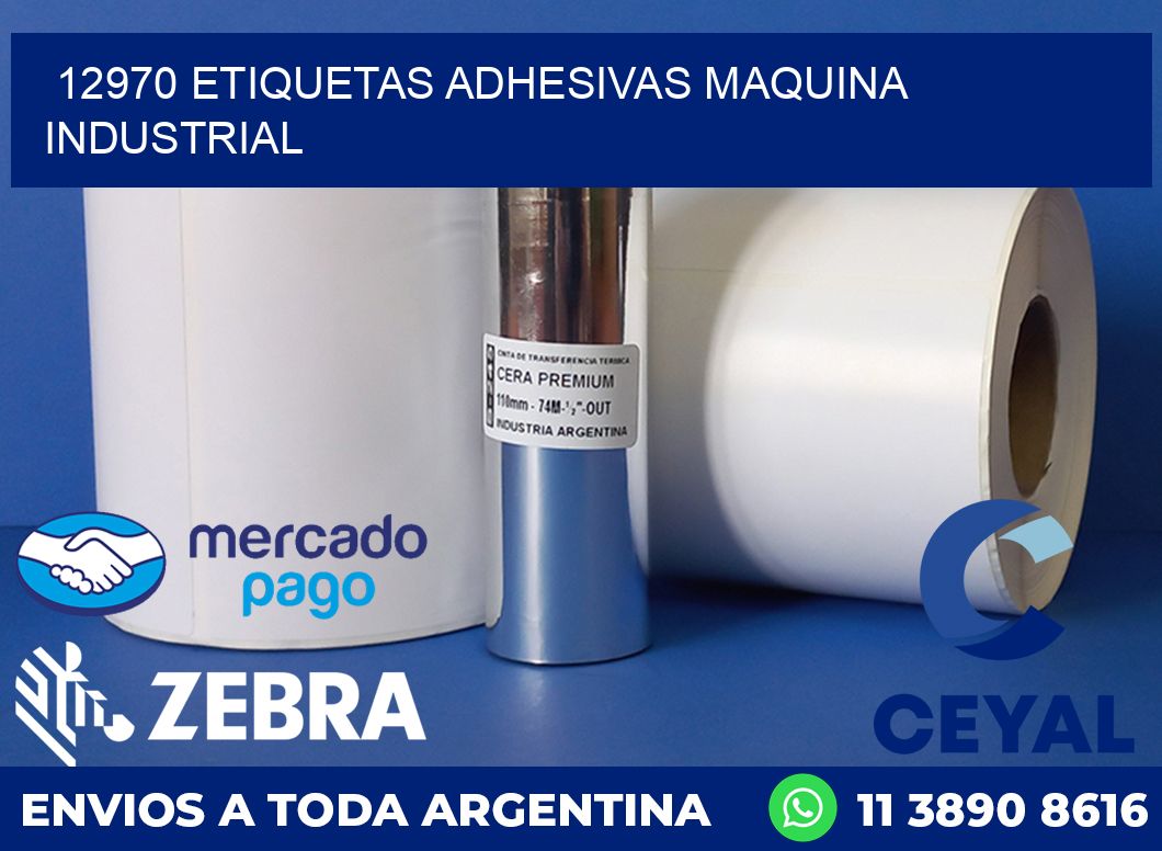 12970 ETIQUETAS ADHESIVAS MAQUINA INDUSTRIAL