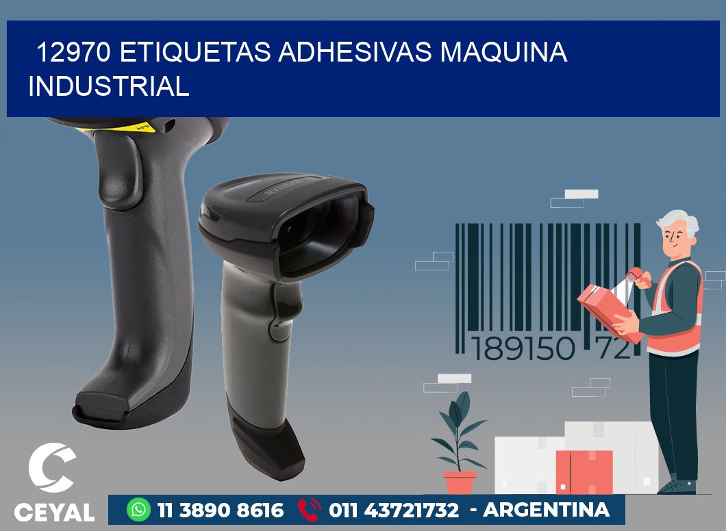 12970 ETIQUETAS ADHESIVAS MAQUINA INDUSTRIAL