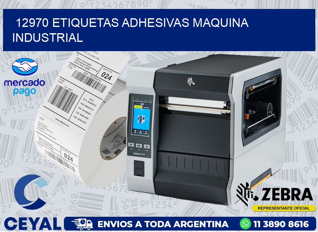 12970 ETIQUETAS ADHESIVAS MAQUINA INDUSTRIAL