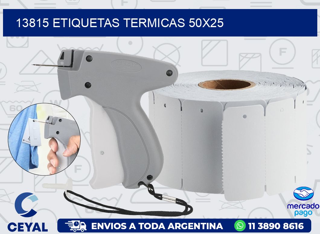 13815 ETIQUETAS TERMICAS 50X25