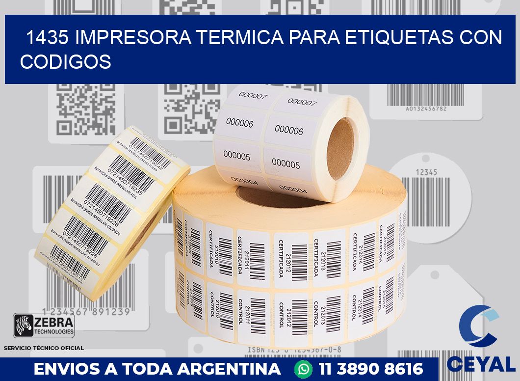 1435 IMPRESORA TERMICA PARA ETIQUETAS CON CODIGOS