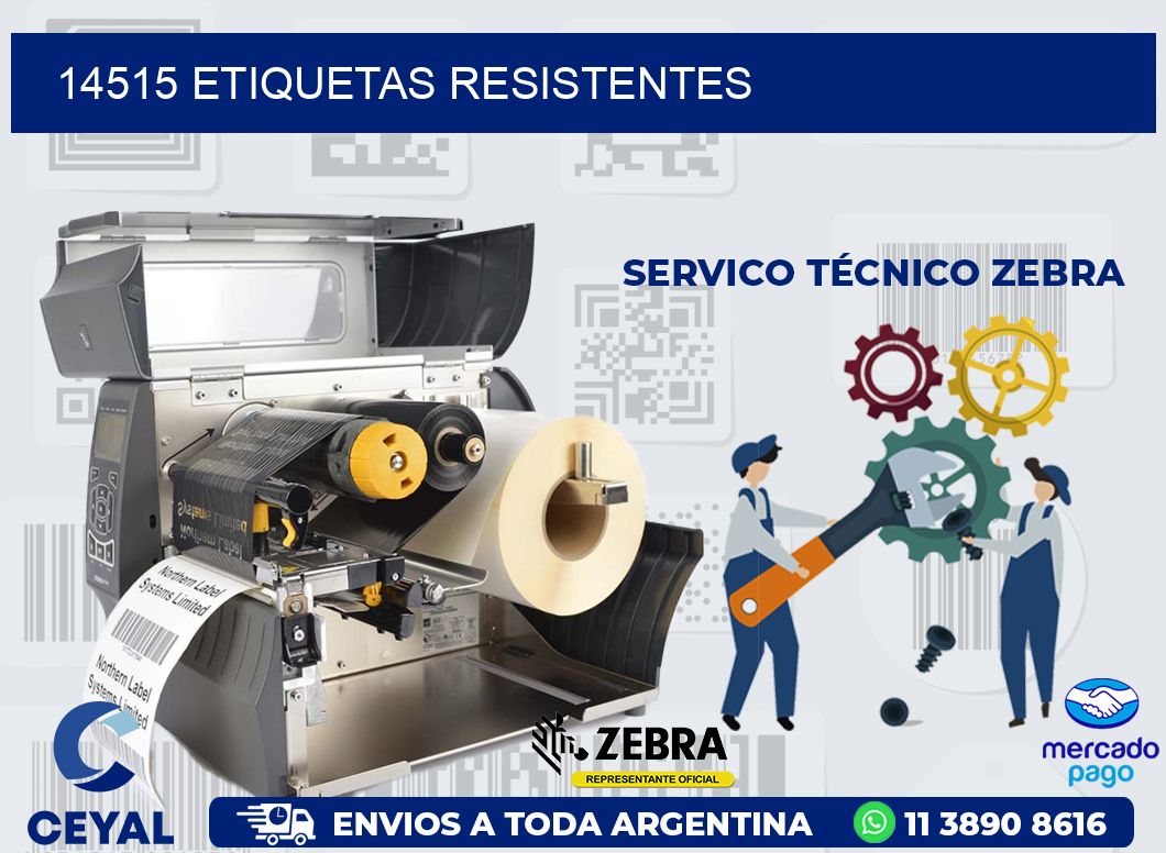 14515 ETIQUETAS RESISTENTES