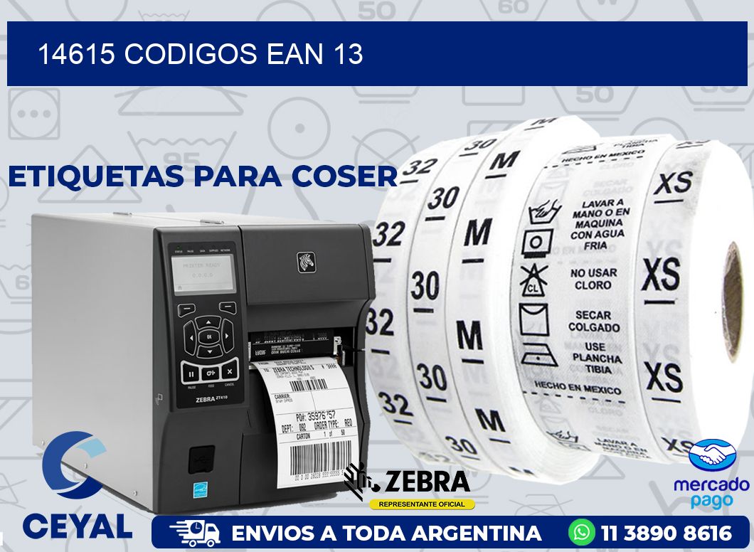 14615 CODIGOS EAN 13