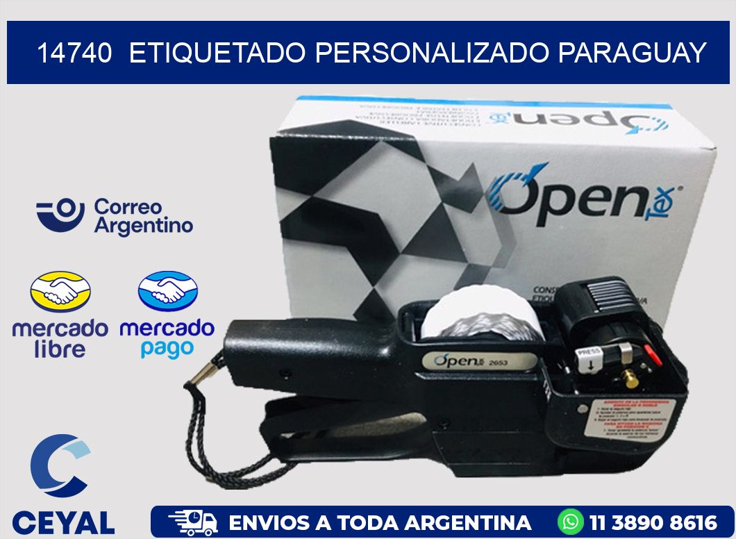 14740  ETIQUETADO PERSONALIZADO PARAGUAY