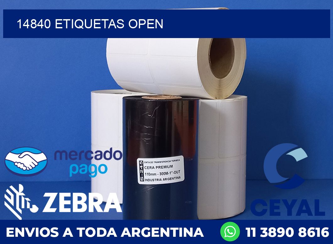 14840 ETIQUETAS OPEN