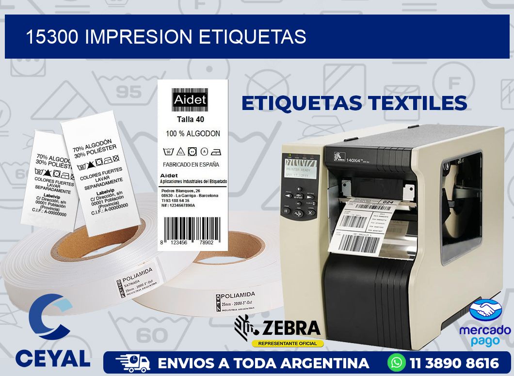 15300 IMPRESION ETIQUETAS