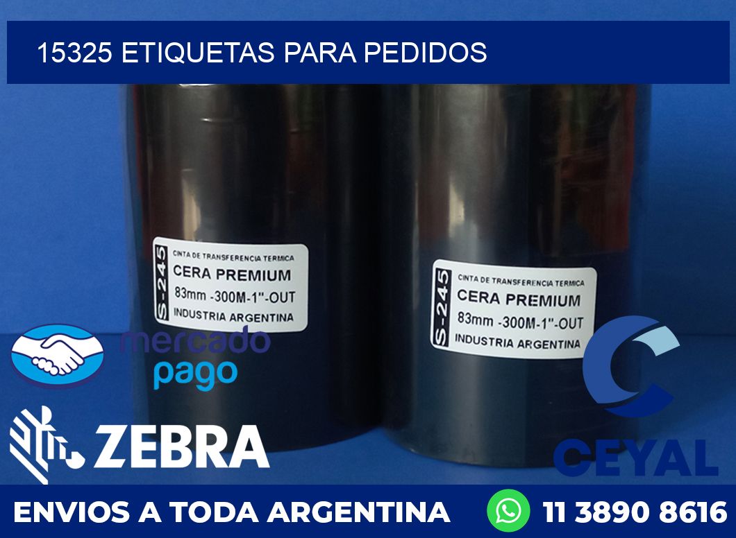 15325 ETIQUETAS PARA PEDIDOS