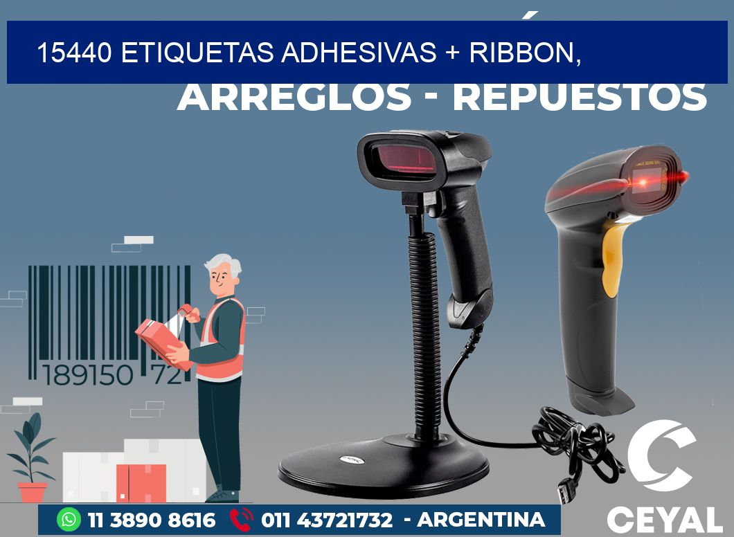 15440 ETIQUETAS ADHESIVAS + RIBBON,