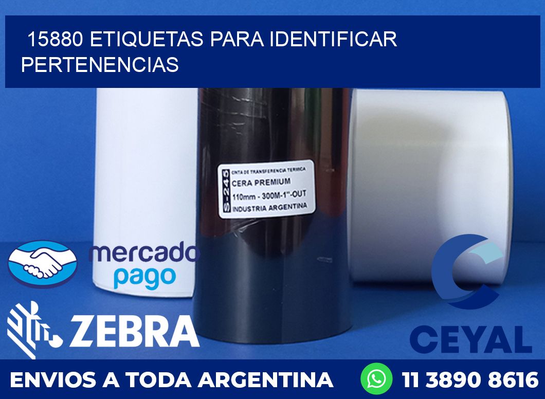 15880 ETIQUETAS PARA IDENTIFICAR PERTENENCIAS