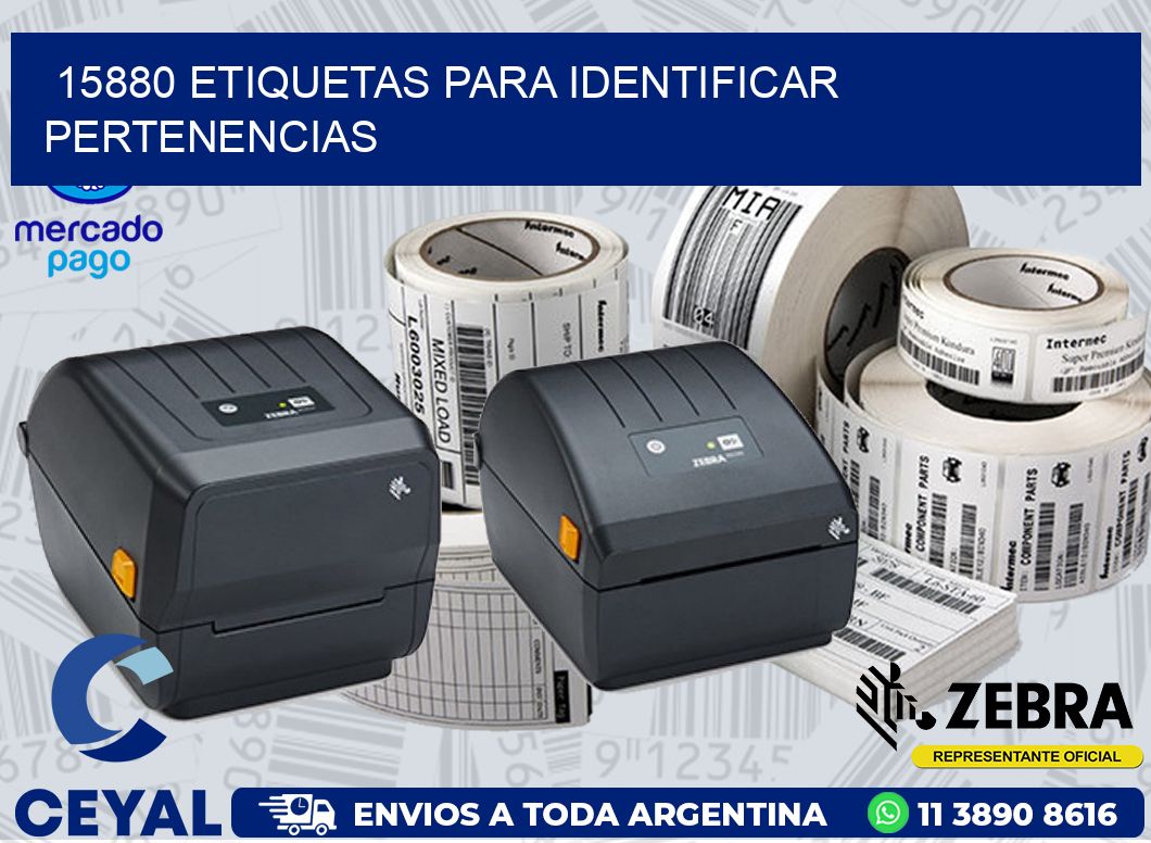 15880 ETIQUETAS PARA IDENTIFICAR PERTENENCIAS