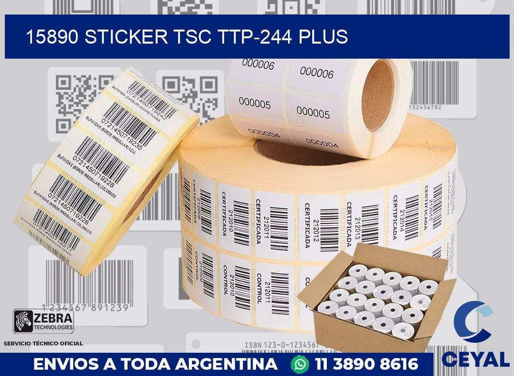 15890 STICKER TSC TTP-244 PLUS