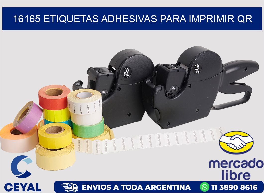 16165 ETIQUETAS ADHESIVAS PARA IMPRIMIR QR