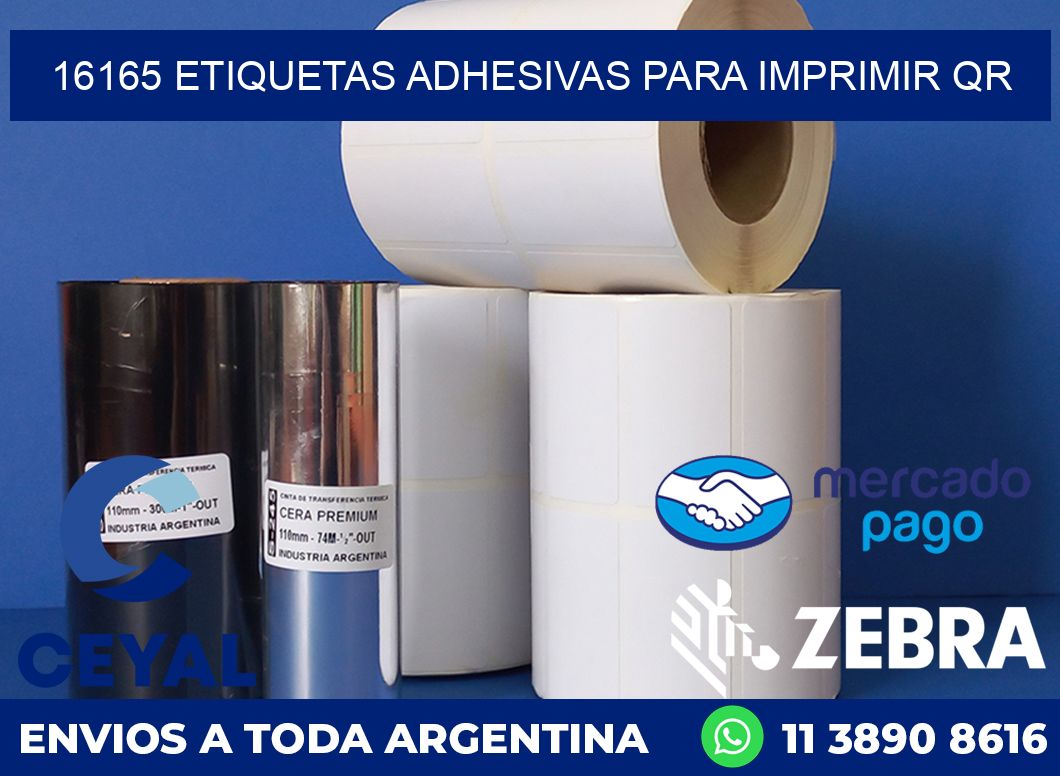 16165 ETIQUETAS ADHESIVAS PARA IMPRIMIR QR