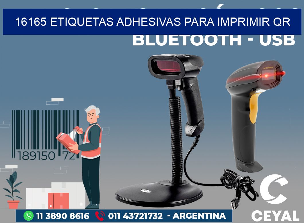 16165 ETIQUETAS ADHESIVAS PARA IMPRIMIR QR