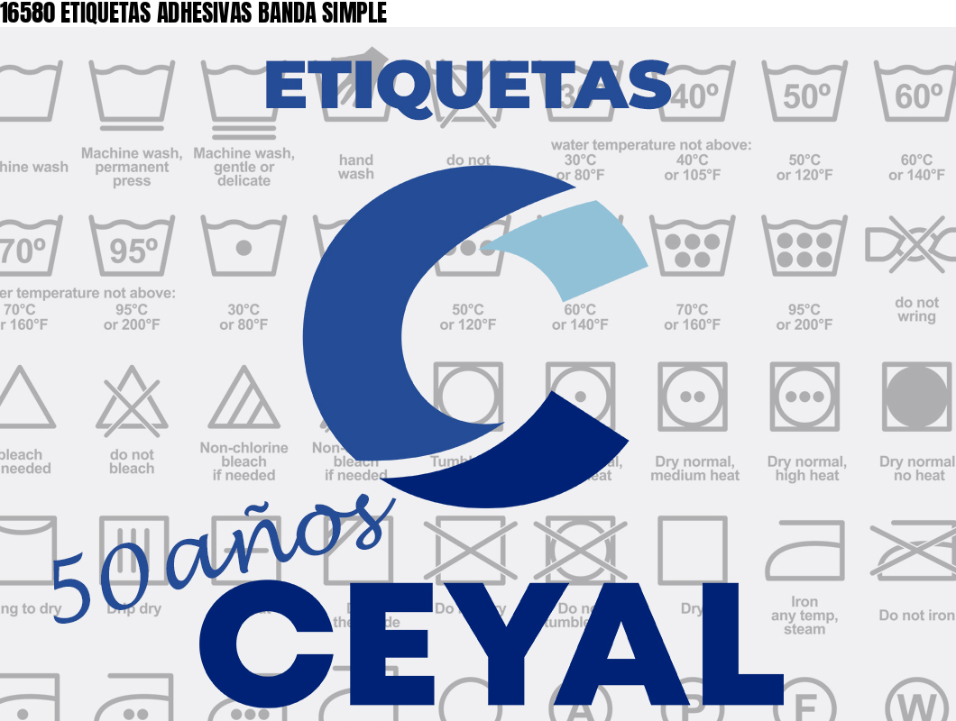 16580 ETIQUETAS ADHESIVAS BANDA SIMPLE