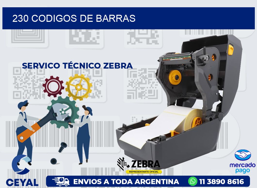 230 CODIGOS DE BARRAS