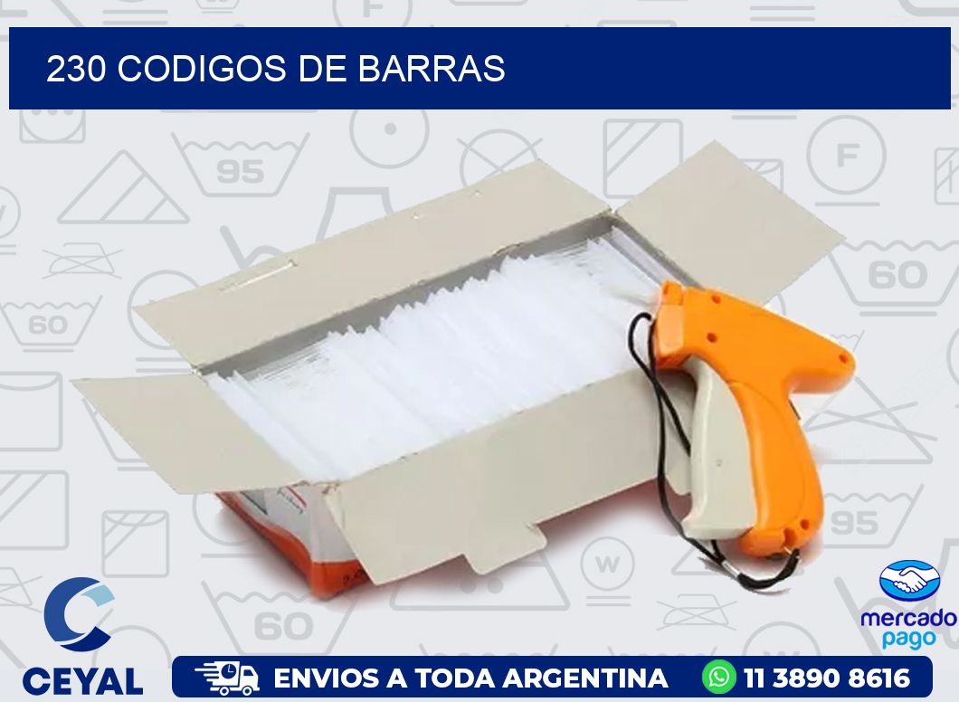 230 CODIGOS DE BARRAS