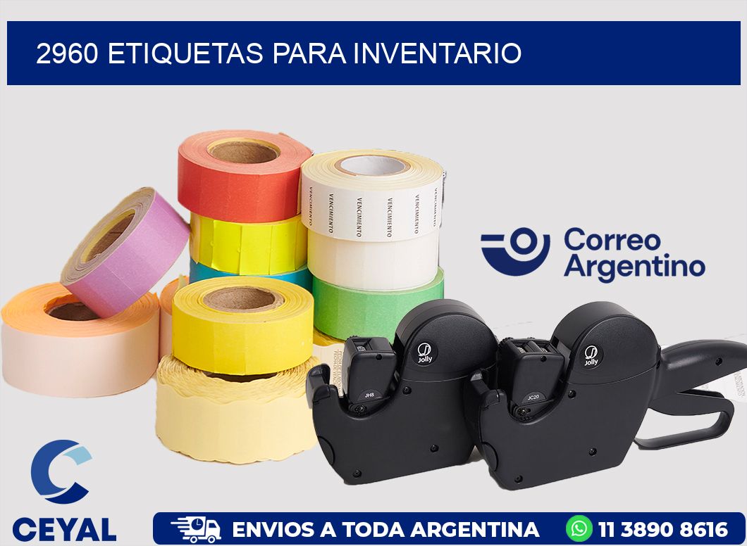 2960 ETIQUETAS PARA INVENTARIO