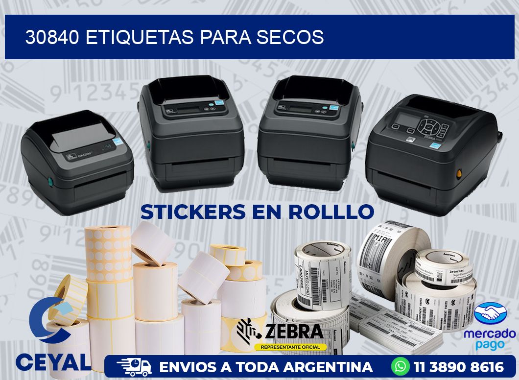 30840 ETIQUETAS PARA SECOS