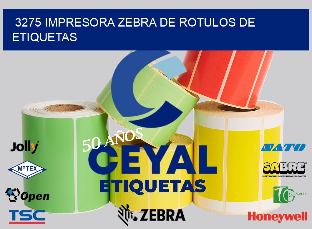 3275 IMPRESORA ZEBRA DE ROTULOS DE ETIQUETAS