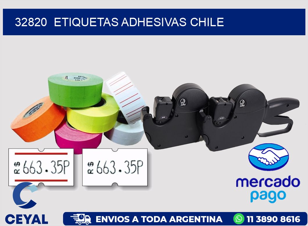 32820  ETIQUETAS ADHESIVAS CHILE