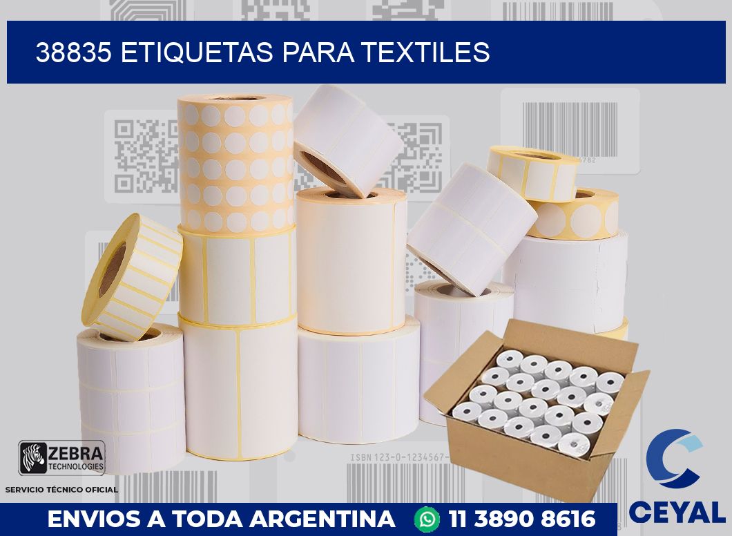 38835 ETIQUETAS PARA TEXTILES